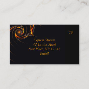 Barbed Wire Fractal Visitekaartje