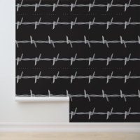 Barbed Wire Grijs Zwart Patroon