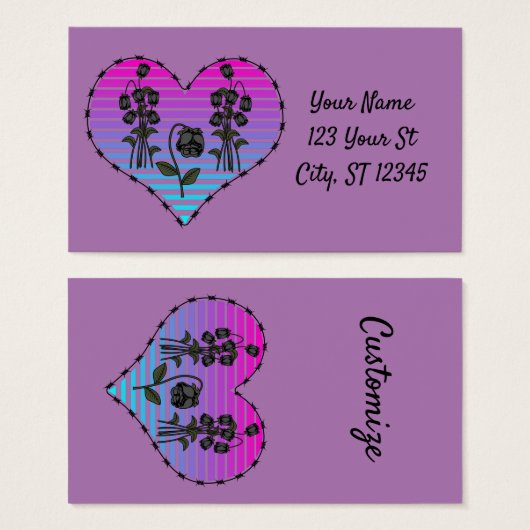 Barbed Wire Heart (Devant & derrière)