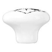 Barbed Wire Heart Black Spades Thunder_Cove Keramische Knop (Zijkant)