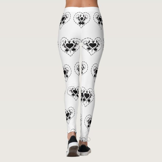 Barbed Wire Heart Black Spades Thunder_Cove Leggings (Achterkant)