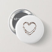 Barbed Wire Heart Ronde Button 5,7 Cm (Voorkant /achterkant)