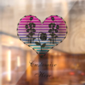 Barbed Wire Heart Wilde Zwarte Rozen Thunder_Cove Raamsticker (Vel 2)