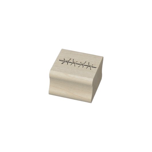 Barbed wire stamp, Stacheldraht  Rubberstempel (Stempel)