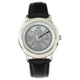 Barbell Bord polshorloge - geen pijn geen winst Horloge