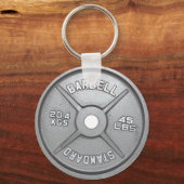 Barbell Bord Sleutelhanger (Voorkant)