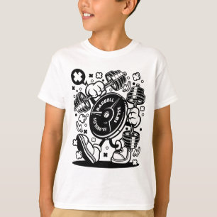 Barbell-bord T-shirt