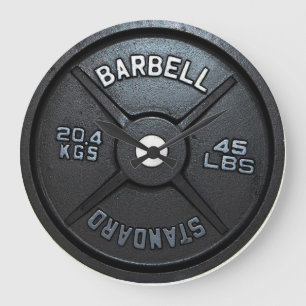 Barbell Bord Wall Clock Grote Klok