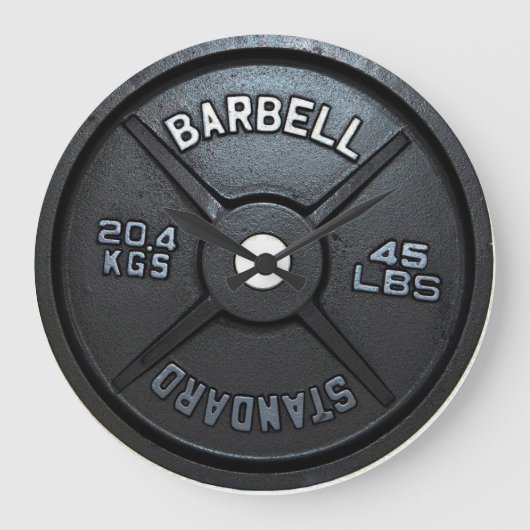 Barbell Bord Wall Clock Grote Klok (Voorkant)
