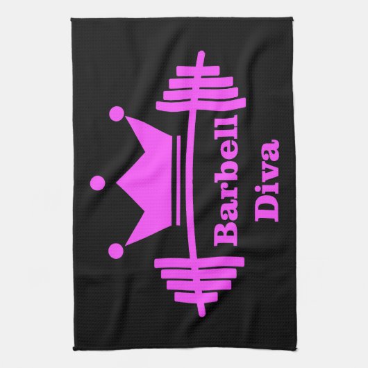 Barbell Diva Gym Towel Theedoek (Verticaal)