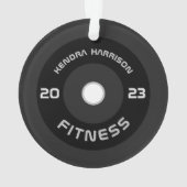 Barbell fitness 2025 personnalisé Noël (dos)