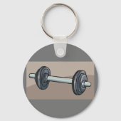 Barbell Gewichtheffen Gym Fitness Lover Sleutelhanger (Voorkant)
