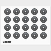 Barbell Plate - No Pain No Gain Ronde Sticker (Vel)