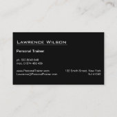 Barbell Weight Lifter Fitness Carte de visite phot (Dos)