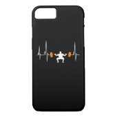 Barbell Weightlift Heartbeat Bodybuilding Case-Mate iPhone Case (Achterkant)