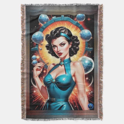 Barbenheimer Retro Fusion Atomic Age Mode Deken (Voorkant Verticaal)