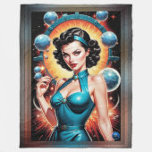 Barbenheimer Retro Fusion Atomic Age Mode Fleece Deken (Voorkant)