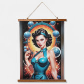 Barbenheimer Retro Fusion Atomic Age Mode Hangend Wandkleed (Voorkant)