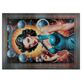 Barbenheimer Retro Fusion Atomic Age Mode Snijplank (Voorkant)