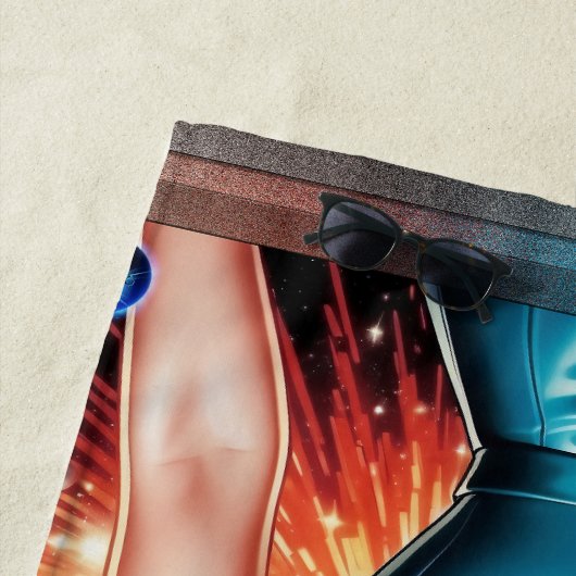 Barbenheimer Retro Fusion Atomic Age Mode Strandlaken (In situ)