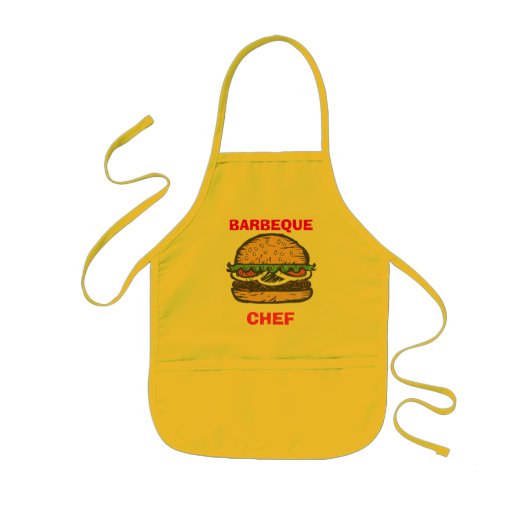 BARBEQUE CHEF APRON KINDER SCHORT (Voorkant)
