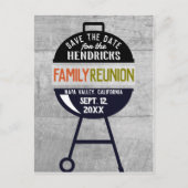 Barbeque Family Reunion Enregistrer la date Carte (Devant)