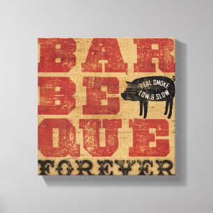 Barbeque Forever Canvas Afdruk