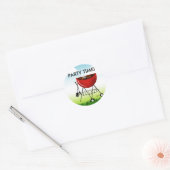 Barbeque Grill Party Time Sticker (Envelop)