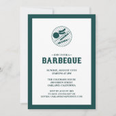 Barbeque Grill Plat Invitation Card (Devant)