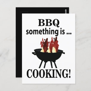 Barbeque kok Grappige BBQ Briefkaart