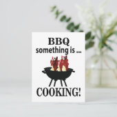 Barbeque kok Grappige BBQ Briefkaart (Staand voorkant)