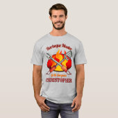 Barbeque Master gepersonaliseerd T-shirt (Voorkant volledig)