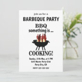 Barbeque Moderne Zomerfeest BBQ Kaart (Staand voorkant)