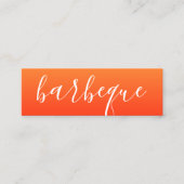 barbeque script mini visitekaartje (Voorkant)