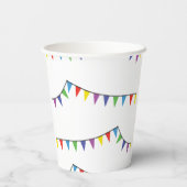 Barbeque Snack Picknick Fun Buurt Block Party Papieren Bekers (Achterkant)