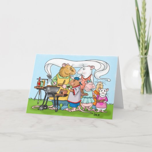 Barbeque Vaderdag-Kaart Kaart (Voorkant)