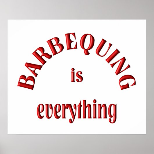 Barbequing is Alles Poster (Voorkant)