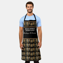 BARBER All-Over Print Apron Schort