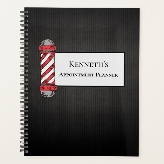 Barber Appointment Book Planner (Voorkant)