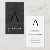 Barber Blade Lush Black Visitekaartje (Voorkant / Achterkant)