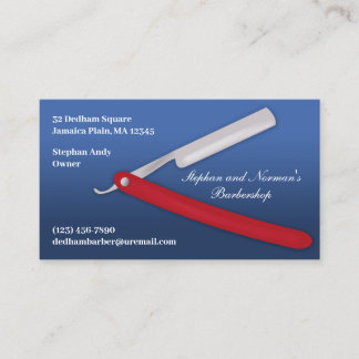Barber Business Card Template Visitekaartje