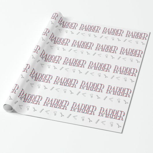Barber Cadeaupapier (Uitgerold)