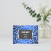 Barber Custom QR Visitekaartje (Staand voorkant)