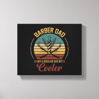 Barber Dad Canvas Afdruk