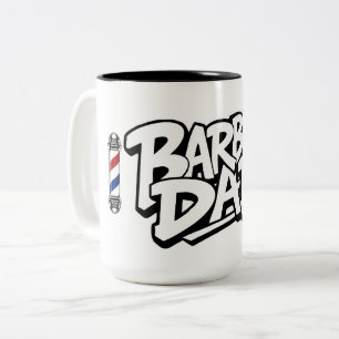 Barber Dad Tweekleurige Koffiemok