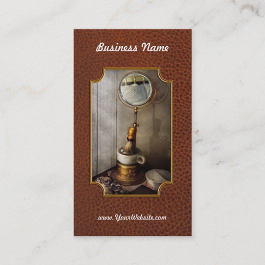 Barber - de ochtendscheerbeurt visitekaartje (Voorkant)