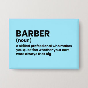 Barber Definition Joke Button