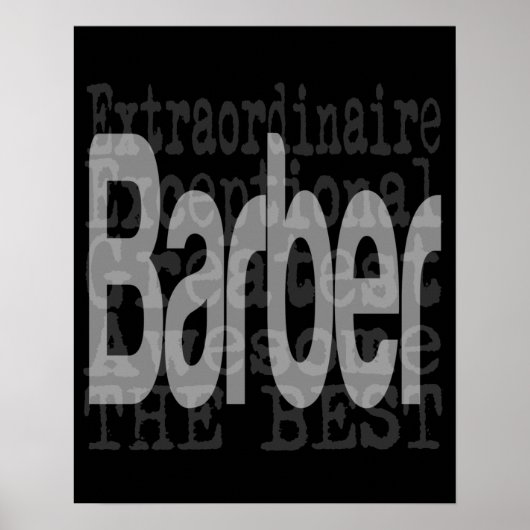 Barber Extraordinaire Poster (Voorkant)