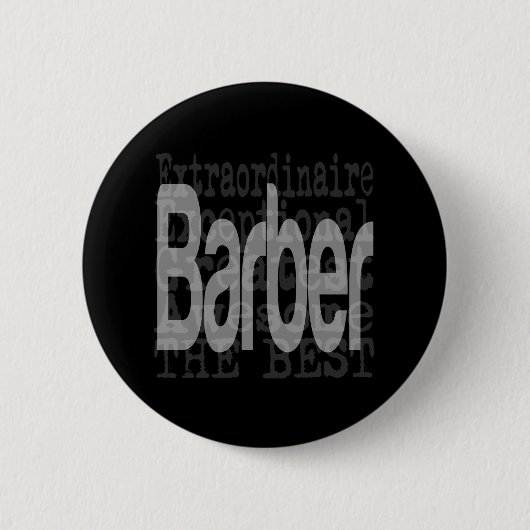 Barber Extraordinaire Ronde Button 5,7 Cm (Voorkant)