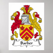 Barber Family Crest Poster (Voorkant)